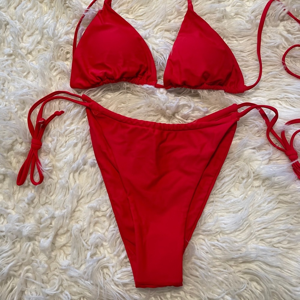 Brand new. Red bikini! Never worn